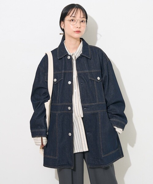 FREAK'S STORE（フリークスストア） デニムジャケット フリ- ネイビー