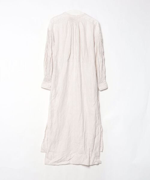 「nesessaire」 長袖ワンピース 38 ベージュ レディース_画像2