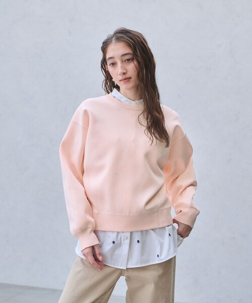 ユナイテッドアローズ スウェットライク ニットプルオーバー UNITED ARROWS（ユナイテッドアローズ） ニット セーター スウェット
