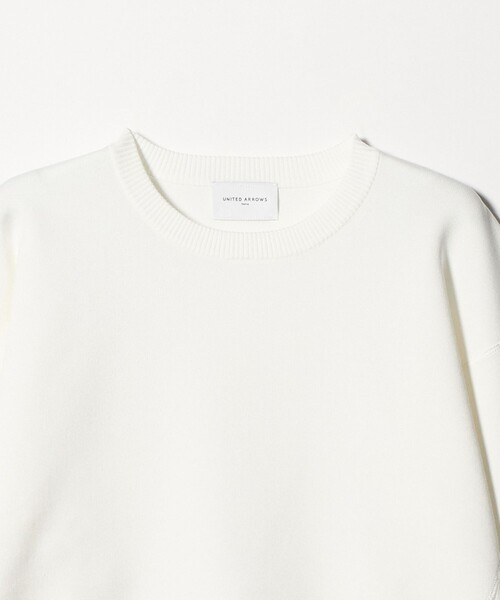 今季美品　ユナイテッドアローズ　UNITED ARROWS ニット　白 UNITED ARROWS（ユナイテッドアローズ） ニット セーター スウェット