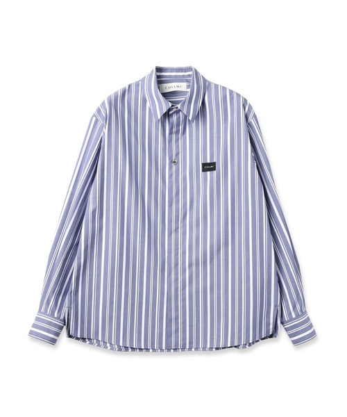 CULLNI（クルニ） シャツ Stripe Front Fly Embroidery Patch Shirt