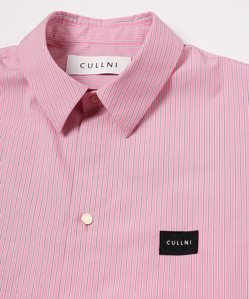 CULLNI（クルニ） シャツ Stripe Front Fly Embroidery Patch Shirt