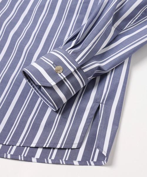 CULLNI(クルニ) シャツ Stripe Front Fly Embroidery Patch Shirt CULLNI(クルニ) シャツ Stripe Front Fly Embroidery Patch Shirt
