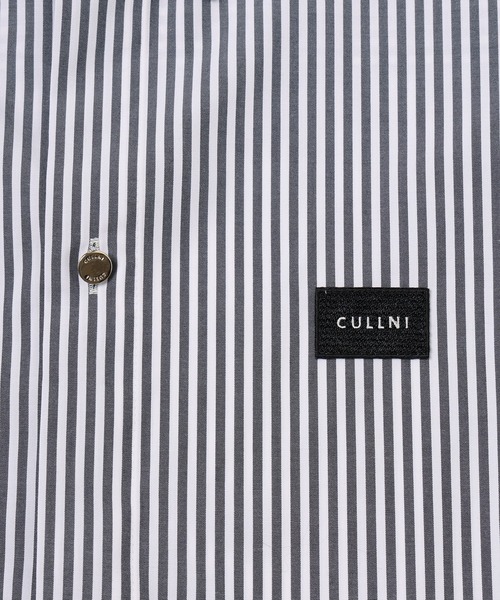 CULLNI（クルニ） シャツ Stripe Front Fly Embroidery Patch Shirt