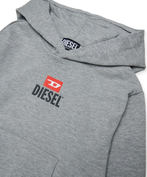 トレーナー 入学式 DIESEL（ディーゼル）Kids ＆ Junior ワンポイントブランドロゴパーカーフーディー キッズ 子供服 男の子 女の子の画像