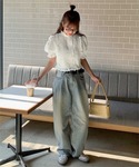 「titivate」 半袖ブラウス L オフホ...の詳細画像2
