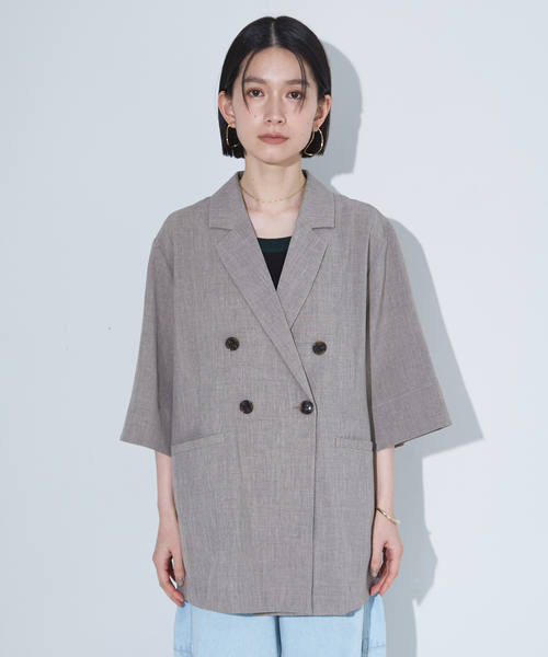 「NOMINE」 ジャケット フリー モカ レディース_画像3