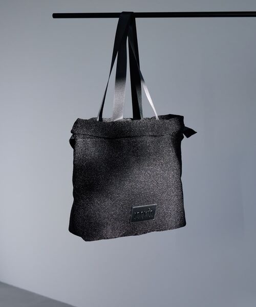 LANVIN en Bleu トートバッグ ラメグログランギャザーバッグ