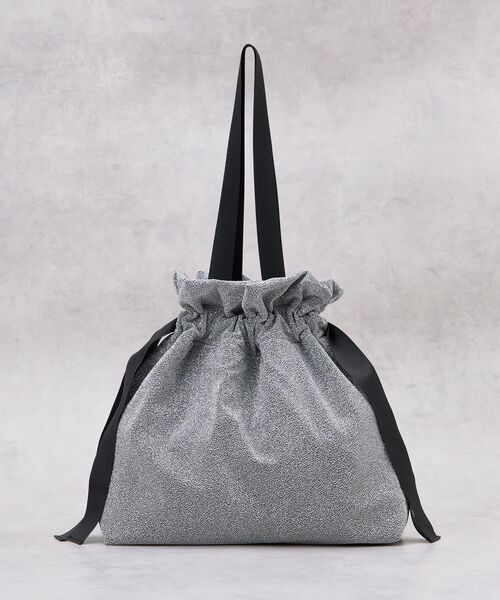 LANVIN en Bleu トートバッグ ラメグログランギャザーバッグ