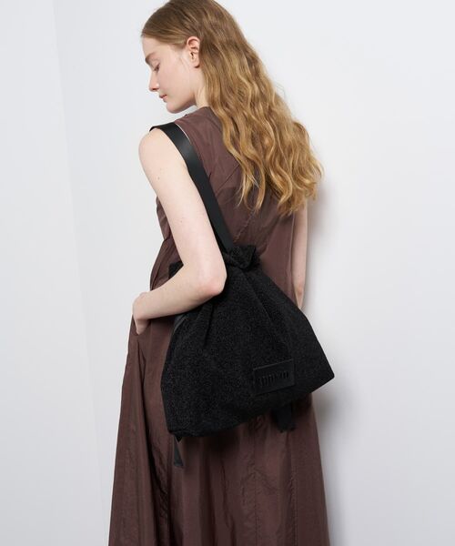 LANVIN en Bleu トートバッグ ラメグログランギャザーバッグ