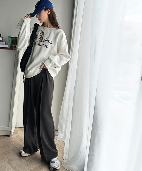 「classicalelf」 スウェットカットソー SMALL 杢グレー レディース_画像3