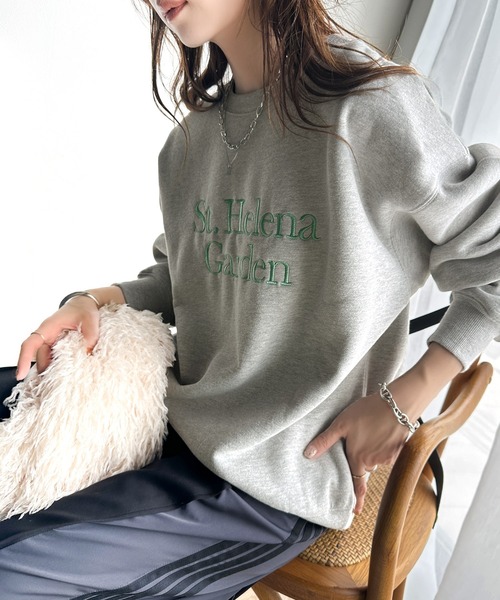 「classicalelf」 スウェットカットソー SMALL 杢グレー レディース_画像8