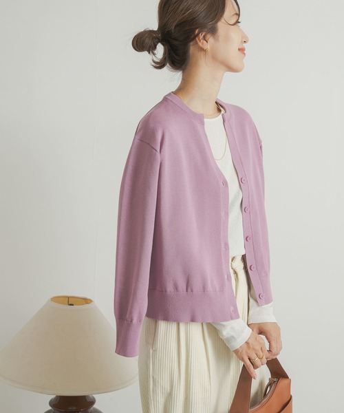 「URBAN RESEARCH DOORS」 ニットカーディガン MEDIUM ピンク レディース_画像7