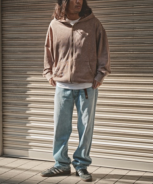 「ALL RUNS」 ジップアップパーカー M ブラック メンズ_画像3