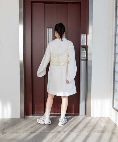 「bohmal」 長袖ワンピース FREE ブラック レディース_画像4