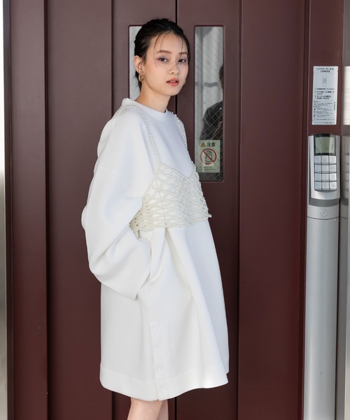 「bohmal」 長袖ワンピース FREE ブラック レディース_画像5