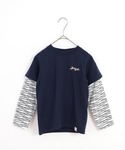 tシャツ バンダナ付き 重ね着風 長袖Tシャツ...の詳細画像1
