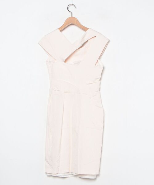 「REISS」 ノースリーブワンピース 10 ベージュ レディース_画像2