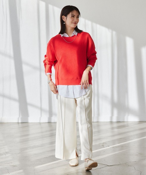 「Elura」 長袖シャツ LARGE ライトベージュ レディース_画像5