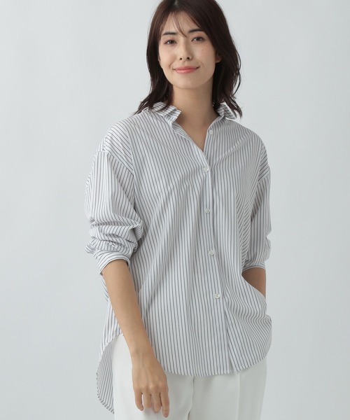 「Elura」 長袖シャツ LARGE ライトベージュ レディース_画像6