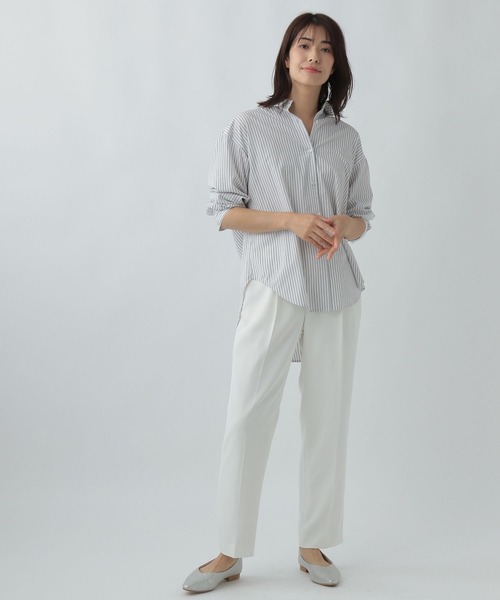 「Elura」 長袖シャツ LARGE ライトベージュ レディース_画像7