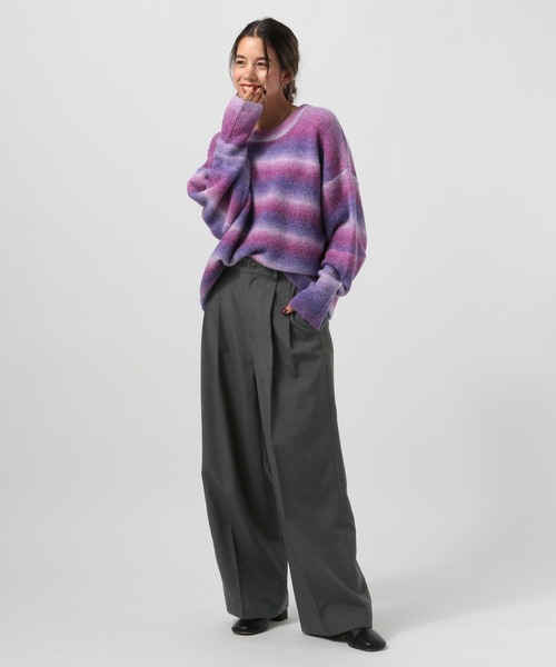 「BAYFLOW」 パンツ MEDIUM ブラック レディース_画像2