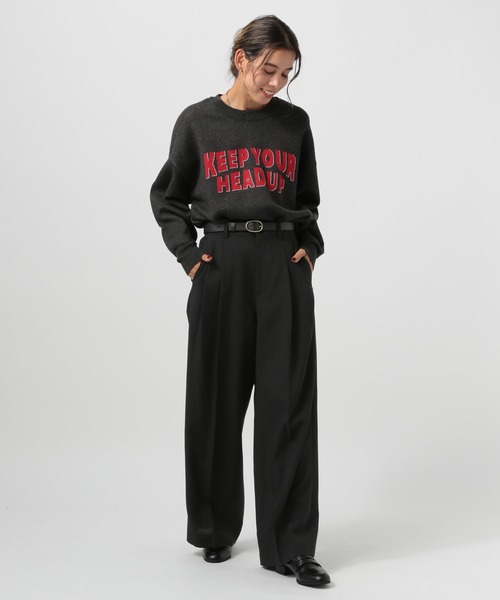 「BAYFLOW」 パンツ MEDIUM ブラック レディース_画像6