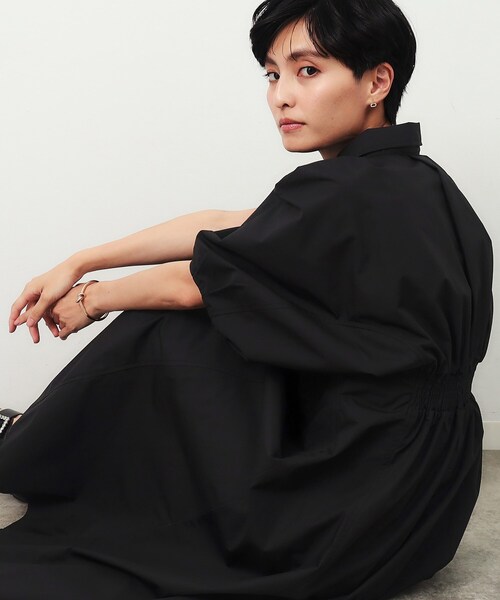 「OPAQUE.CLIP」 シャツワンピース 40 ブラウン レディース_画像2