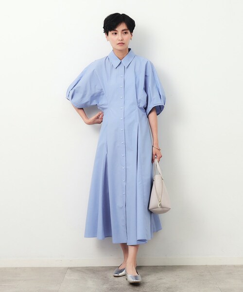 「OPAQUE.CLIP」 シャツワンピース 40 ブラウン レディース_画像8