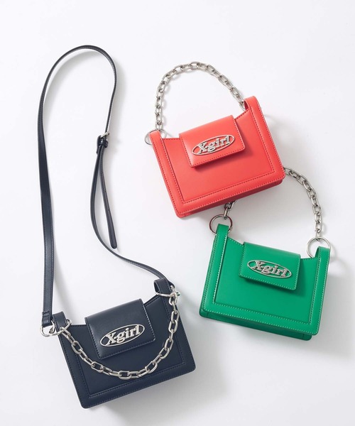 「X-girl」 2WAYバッグ ONE SIZE グリーン レディース_画像2