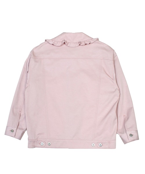 「MILK」 デニムジャケット FREE ピンク レディース_画像3