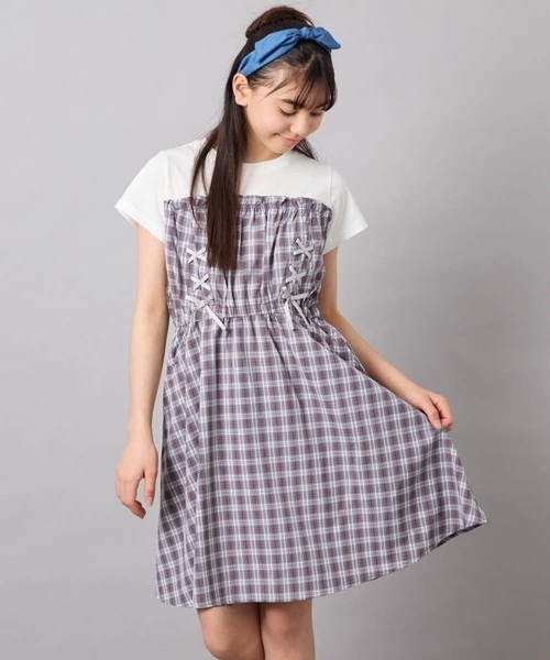 a.v.v（アー・ヴェ・ヴェ） ワンピース 「120-160」レースアップ