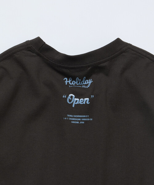 ホリデイ フリークスストア 別注 22SS Tシャツ 長袖 ロゴプリント 紺XL holiday - ホリデイ フリークスストア 別注 22SS Tシャツ 長袖 ロゴ