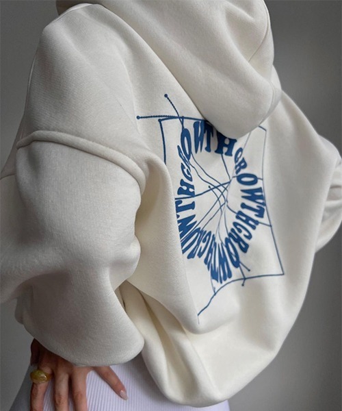 「c.u.l」 スウェットカットソー X-LARGE ブルー レディース_画像5