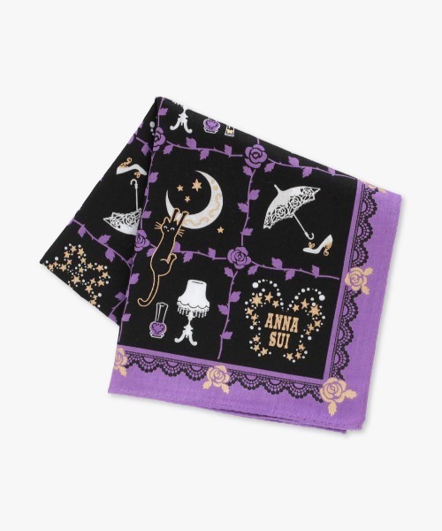 ANNA SUI（アナスイ） ハンカチ ブティック柄プリントハンカチ