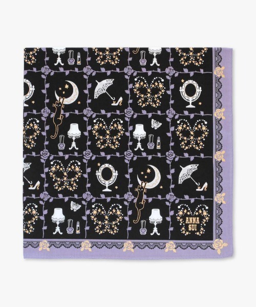 ANNA SUI（アナスイ） ハンカチ ブティック柄プリントハンカチ