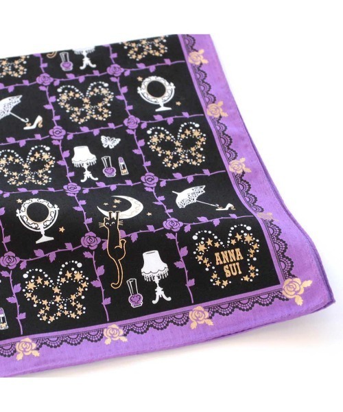 ANNA SUI（アナスイ） ハンカチ ブティック柄プリントハンカチ