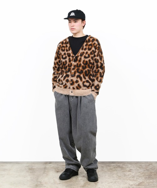 「HUF」 ニットカーディガン - ブラウン メンズの画像