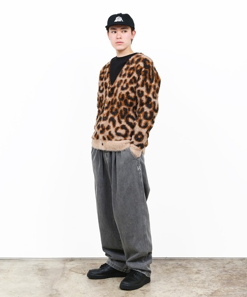 「HUF」 ニットカーディガン - ブラウン メンズの画像