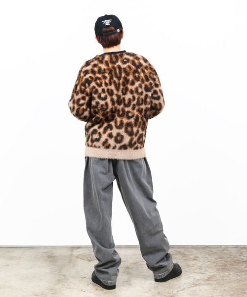 「HUF」 ニットカーディガン - ブラウン メンズの画像