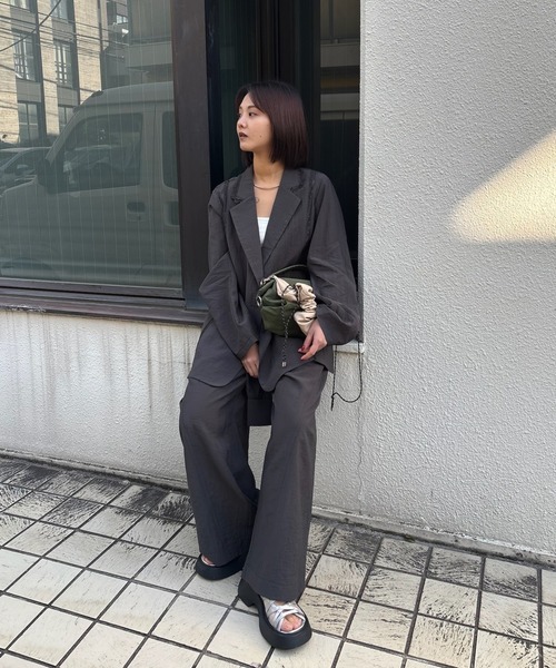 Ameri（アメリ） ジャケット テーラードジャケット MEDI LINE LACE