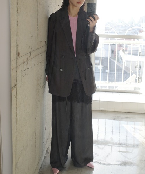 Ameri（アメリ） ジャケット テーラードジャケット MEDI LINE LACE