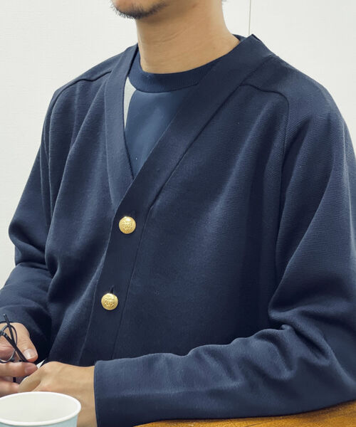 「NOLLEY'S goodman」 ニットカーディガン MEDIUM ホワイト系その他6 メンズ_画像7
