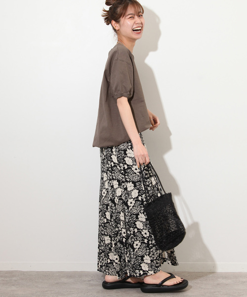 「Goodwear」 半袖カットソー X-LARGE ライトグレー レディース_画像6