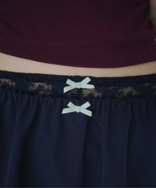 FEKETE（フェケテ） パンツ ribbon lace leggings / リボンレース