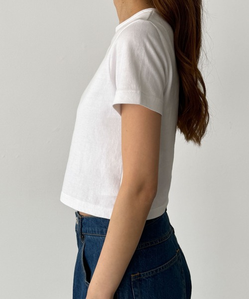 「CANAL JEAN」 半袖Tシャツ ONE SIZE ブラック レディース_画像9