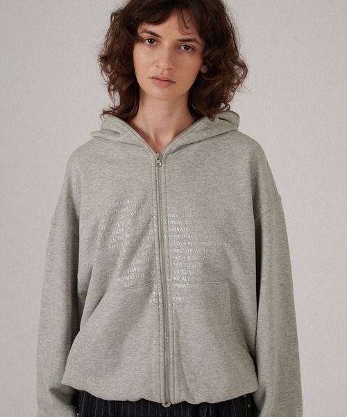 未使用級 on ジップフーディー　ジップパーカー 2XL グレー メンズ ONCILY（オンシェリー） ジップアップパーカー SMALL 杢グレー メンズ