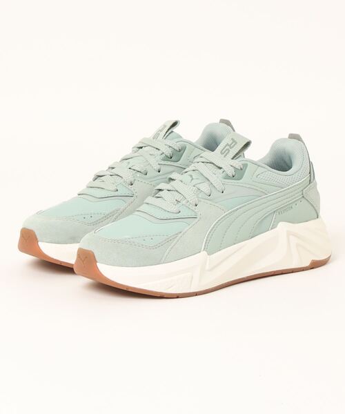 「PUMA」 ローカットスニーカー 23.5cm グリーン レディース_画像4