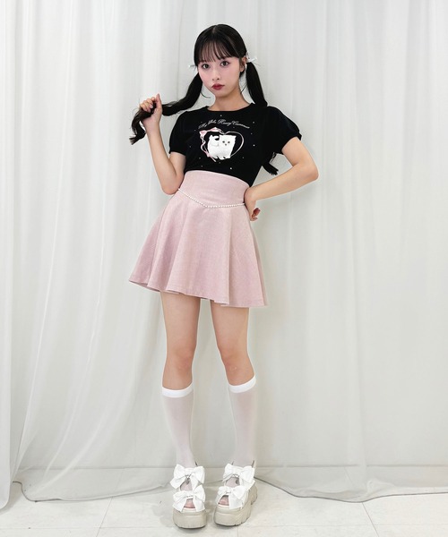 「Honey Cinnamon」 半袖Tシャツ FREE ブラック レディース_画像8
