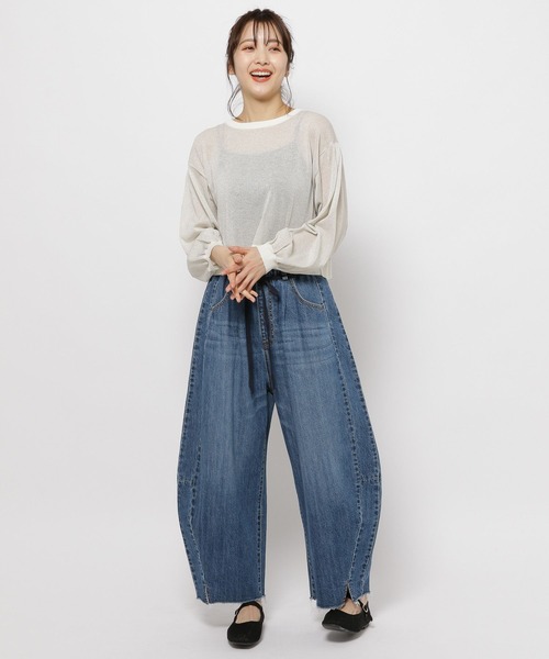 「niko and...」 デニムパンツ LARGE ブルー レディース_画像6